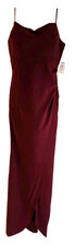 Windsor SIZE MEDIUM Burgundy Red Sleeveless Long Formal Dress NEW w/TAGS