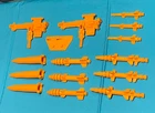 vintage G.I. GI JOE gijoe THUNDERCLAP WEAPONS PARTS LOT #6 free ship