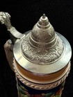 Vintage German Beer Stein Marzi Remy Made In Germany Tavern Scene Cobalt Blue — photo 2