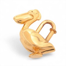 Herm s Cadena lock Pelican 1992 Charm GP Gold