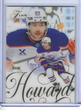 2025-26 UD FLAIR HOCKEY #199 ISAAC HOWARD RC EDMONTON OILERS