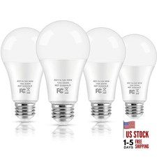 LED Light Bulbs, 100 Watt Equivalent 4 Count Pack of 1 5000k Daylight White