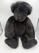 The Vermont Teddy Bear Co. Jointed Teddy Bear Black 25   Large Rare 1992
