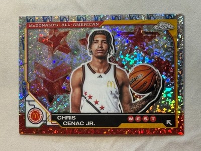 2025 Topps Chrome McDonald's All-American McFlurry Refractor Chris Cenac Jr #49