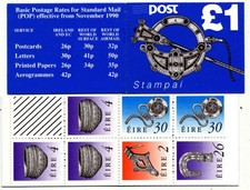 Ireland 1991 MNH Stamp Booklet - Art Treasures Michel No MH 16