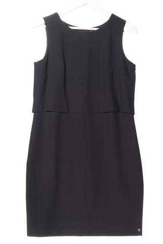 Robe En Laine Esprit Taille 36 - Noir-gris Clair - Coupe Ample Style Affaires - Occasion Très Bon état
