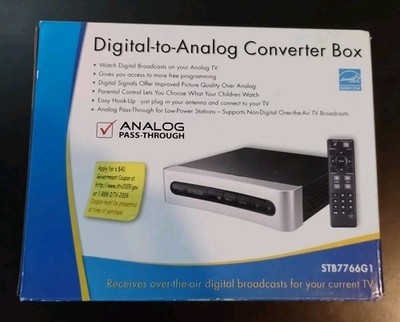 RCA Digital to Analog Converter Box, Over the Air Digital TV Broadcast STB7766G1