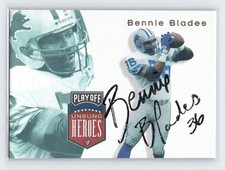 1997 Playoff Absolute Beginnings Unsung Heroes AUTOGRAPH #10 Bennie Blades