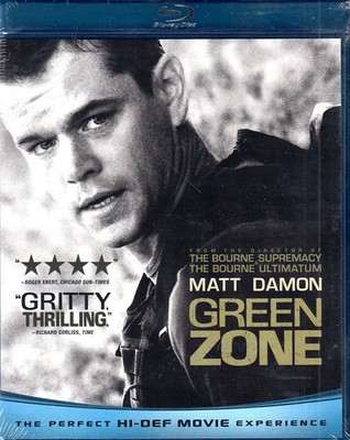 Green Zone (Blu-ray, 2010, 2-Disc Set) Matt Damon Amy Ryan *Buy 2 Get 1 Free*