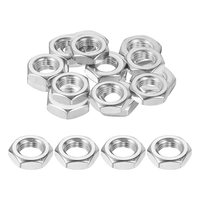 M12X1,25Mm Sechskantmuttern, 12 StüCk 304 Edelstahl Metrische Feingewinde-Sechsk