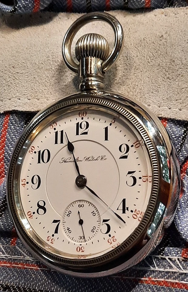 Reloj Bolsillo 1905 23j Hamilton 946 Restauración Completa (Video con Etiquetas) Raro Foto 4 de 4
