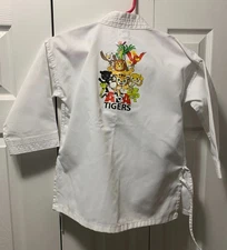 ATA Tigers Taekwondo GI for Kids Martial Arts Size 00 Jacket & Pants Great Cond.