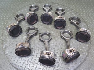 98-00 LEXUS GS400 LS400 SC400 1UZFE SET OF 8 ENGINE PISTON CONNECTING ROD OEM