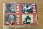 1985 TOPPS BOX BOTTOM WALTER PAYTON JOE MONTANA LAWRENCE TAYLOR UNCUT SHEET