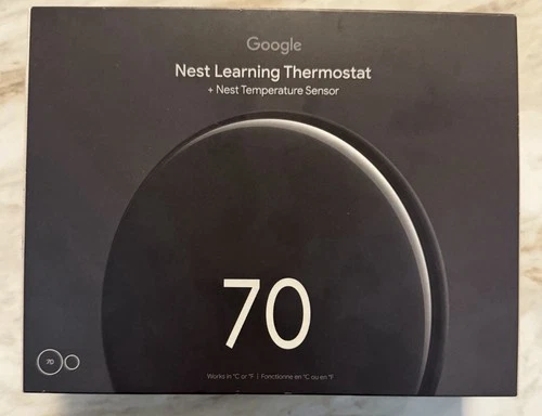 Google -Nest Learning Thermostat (4th gen) wNest Temperature Sensor (2nd gen)