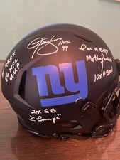 Lawrence Taylor Signed Multi-Inscription New York Giants Authentic Beckett Cert