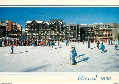 Postcard - 05 - Risoul - Le Front de Neige - Domaine de La Forêt Blanche -