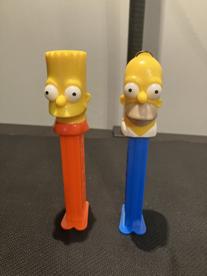 #ad #ad VTG 90’s The Simpsons Homer Bart Simpson Collectible Pez Dispenser Slovenia TV $9.99