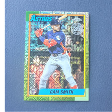 Topps 2025 Update 1990 Chrome Silver Pack Cam Smith Auto Rookie Astros U90C-96