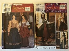 Lot Of 2 Simplicity Costume Patterns By Andrea Schewe-8715 1999 5359 2003