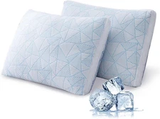 2 Pack King Memory Foam Pillows – Cooling, Soft, Adjustable, Hypoallergenic