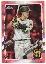 2021 Topps Chrome Update Ha-Seong Kim #US175 Orange Refractor #20/25 RC Padres