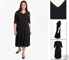 NEW! Zaftique SWEETHEART COMFY DRESS Black (Last One!) 1Z / 16 18 / XL 1X