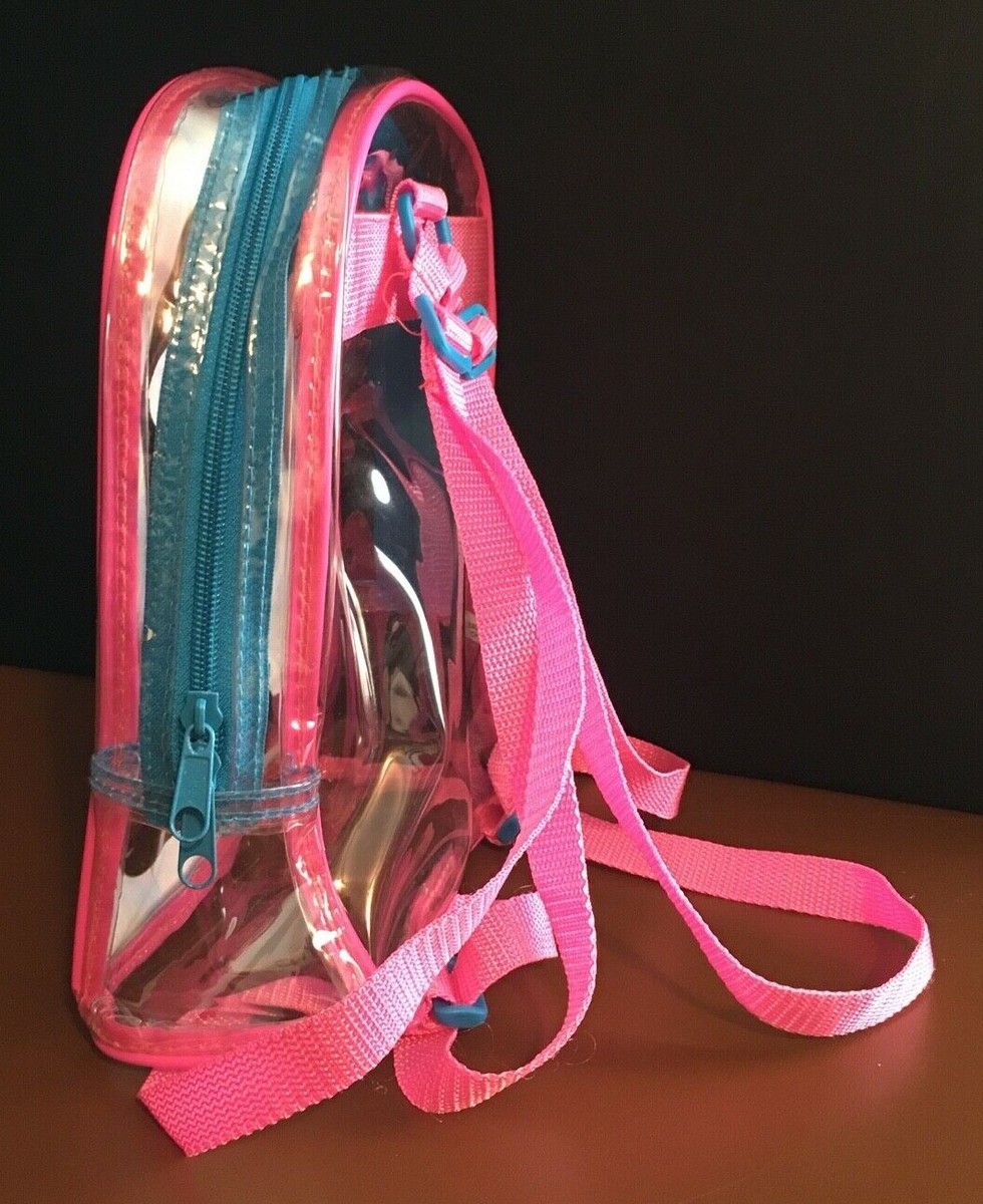 RARE Vintage Lisa Frank Spotty & Dotty Clear Vinyl Mini Backpack