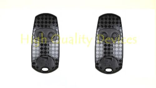 2x CAME TOP432EV 2 Button Black Gate Remote Key Fob Transmitter - Picture 1 of 6