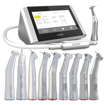 COXO Electric & Endo Motor Handpiece 1:5 6:1 Endo Contra Angle LED C Puma Master