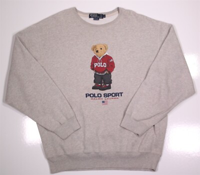 Polo Ralph Lauren Vintage Polo Sport Bear Sweatshirt Men's Large