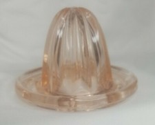 HTF Vintage US Glass Co Pink depression Glass Juice Reamer Insert *See Pics*