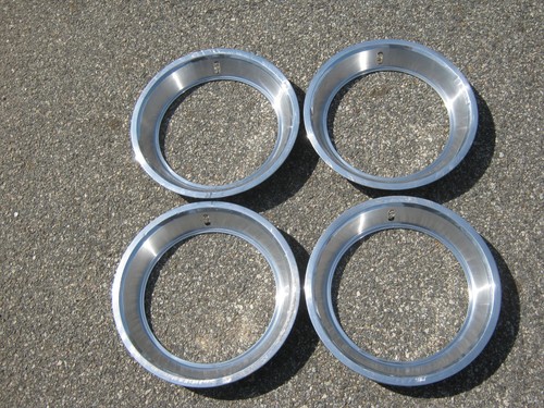 Factory 1970 to 1973 Ford Mustang Torino 14 inch beauty rings trim rings 2 1/4" - Picture 2 of 24