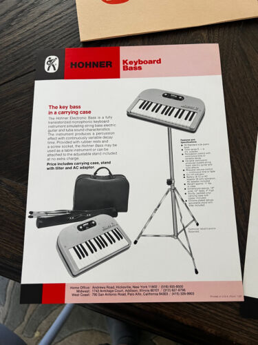 Teclados Hohner 1973 lista de precios Clavinet D6 Pianet Contessa catálogo folletos - Imagen 10 de 11