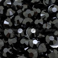 Black 1000pcs Resin Rhinestones&nbsp;Beads Flat Back Diamante Nail Art Craft Gems