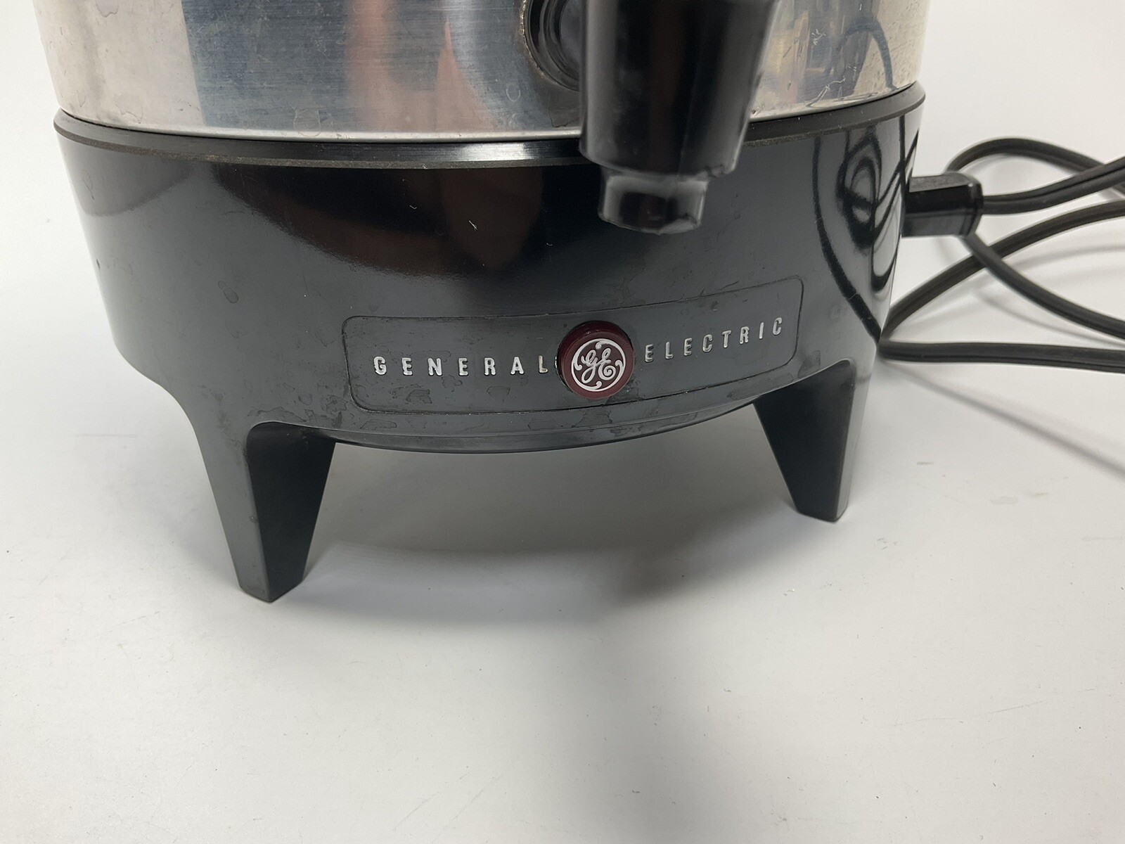 Aluminum 30 Cup General Electric Coffee Maker Pot Percolator W/ Cord Vintage