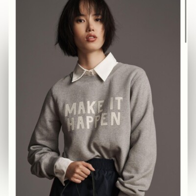 Anthropologie Ashley Brown Durand Late Summer Flowers Sweatshirt XXS