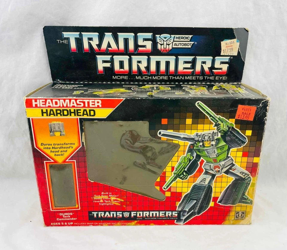 Transformers Original G1 1987 Headmaster Hardhead Complete/ Box Very Nice - Image 4 of 4