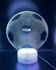 Personalised Football Gift 3D Effect  Multicolour Led  Light | Christmas Gift