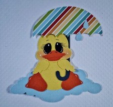 Rainy Day Duck. Scrapbook, Card Making Paper Piecing