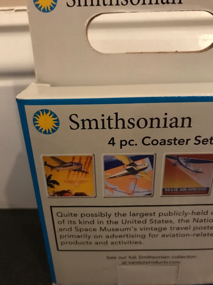 Smithsonian: Vintage Travel Poster: Ceramic Coaster Set of 4 - Image 3 of 4