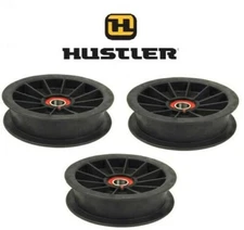 3 FLAT IDLER PULLEY FITS 48", 54", 60" HUSTLER FASTRAK MOWER 784504 5-7/8" DIA