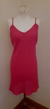 Vintage Mica Red Sheer V-Neck Mini Summer Dress New Size 6