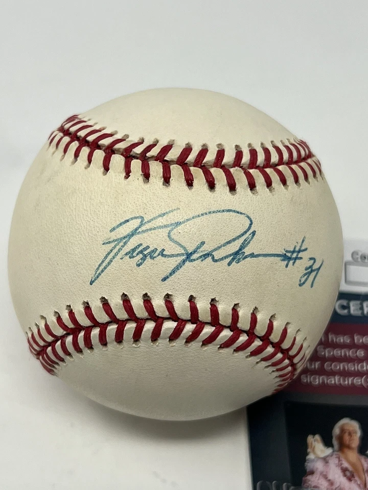 Fergie Jenkins Chicago Cubs Hand Signed Autographed Baseball HOF JSA COA - Image 3 of 4