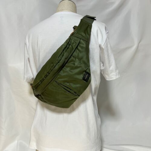 Yoshida Porter Tanker Waist Bag (L) Shoulder bag Sage Green Both men and  women