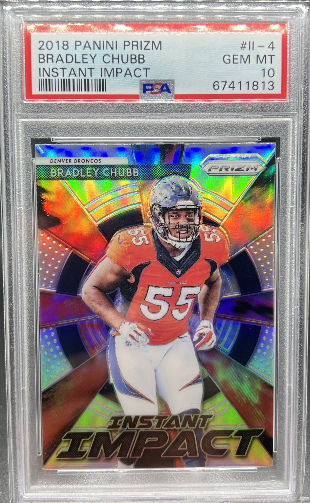Bradley Chubb Panini Prizm Instant Impact #II4 Base