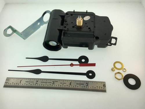 Takane Quartz Pendulum Clock Movement | Fits 3/8" Thick Dials, 6" Hands | Battery Operated With Decorative Pendulum