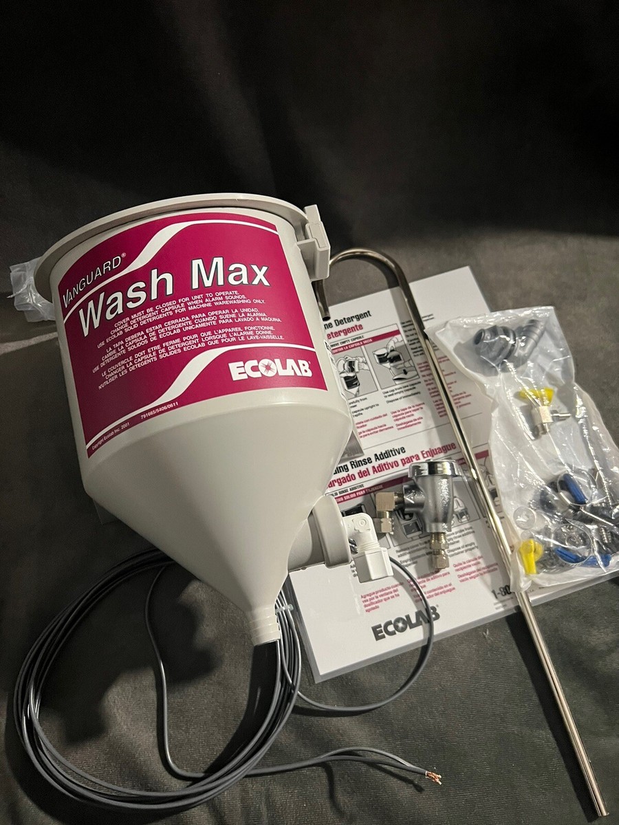 ECOLAB. P/N: 92371103. WASH MAX DISPENSER PACKAGE. HARDWARE AND