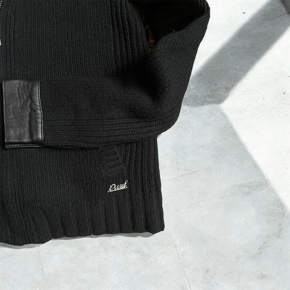 Suéter de lana tejido vintage Diesel Avant Garde con forro Pullover Y2k para mujer XS Foto 3 de 4