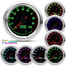 2 52mm Universal Car Tachometer Gauge Tacho Rpm Meter 010000rpm 7 Colors Led 2 52mm Universal Car Tachometer Gauge Tacho Rpm Meter 010000rpm 7 Colors Led